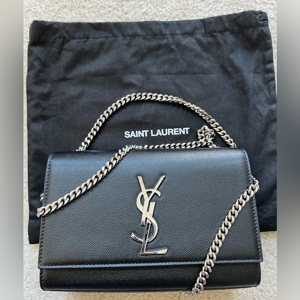 Saint Laurent
Kate Small YSL Crossbody Bag in Grained Leather